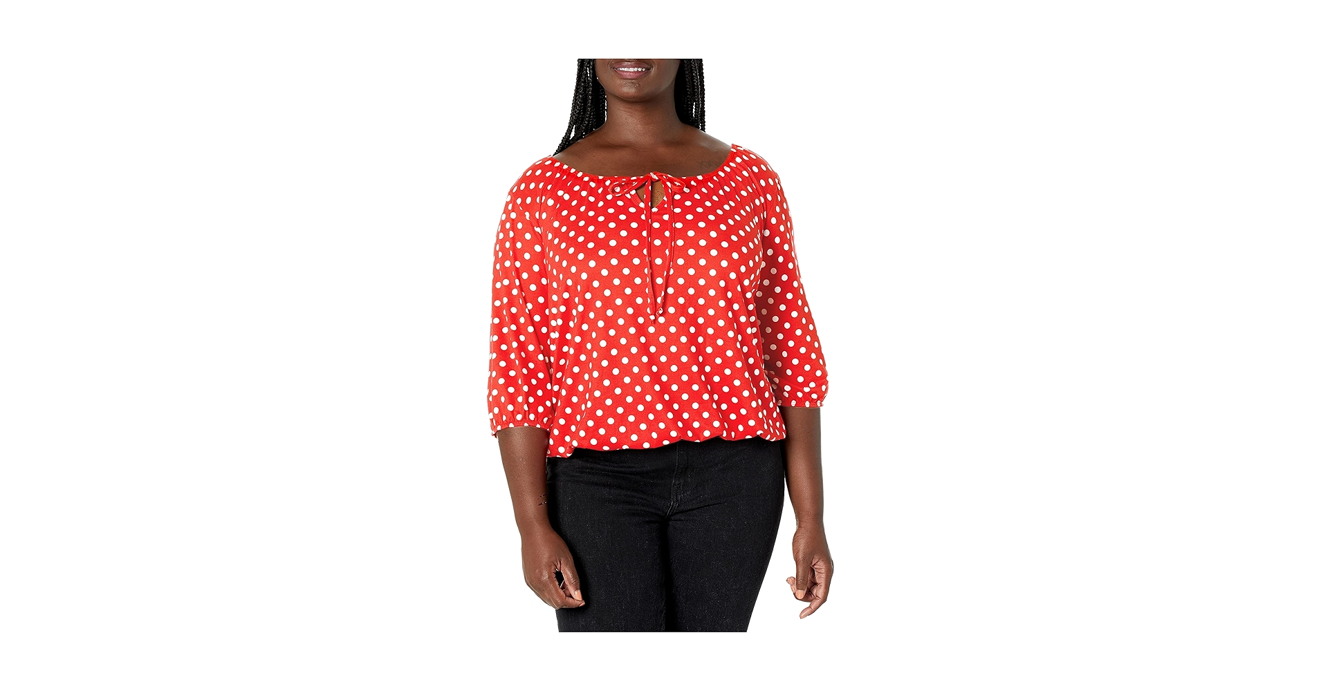 Amazon.com: Star Vixen womens 3/4 Sleeve Peasant Top With